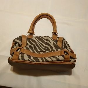 Rampage Zebra Satchel Purse